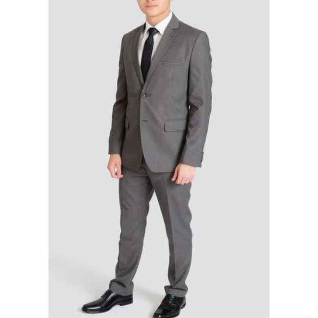 Terno Masculino Oxford Cinza Chumbo Premium - Corte Italiano -  Direto da Fabrica Gramatura 180 - Forrado - Não transpa