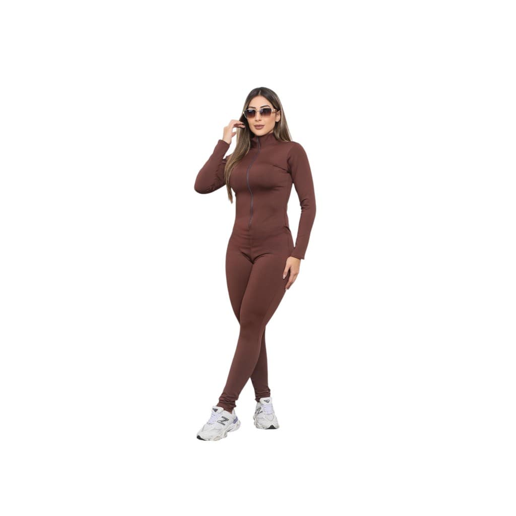 Macacão Longo Academia Festa Casamento Preto Feminino