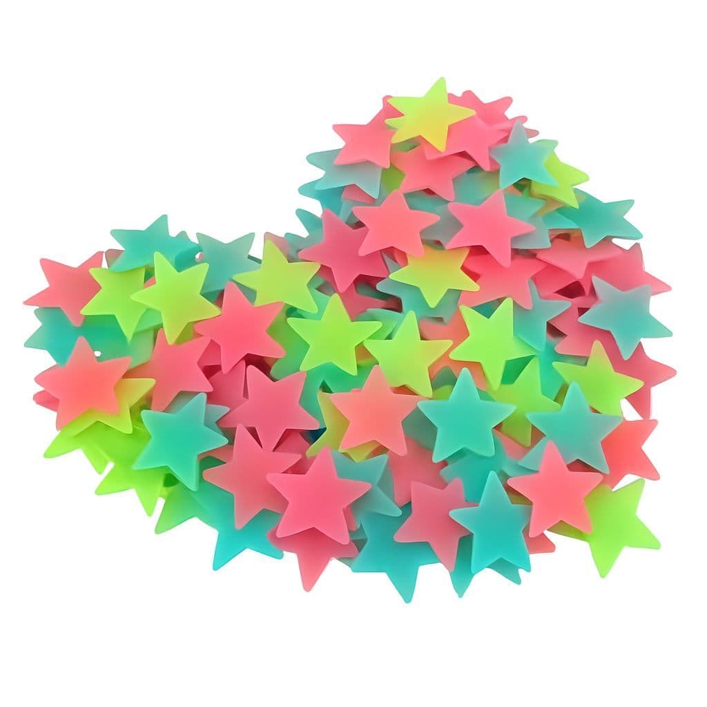 Adesivos Estrelas que Brilham no Escuro – Decoração para Paredes e Tetos