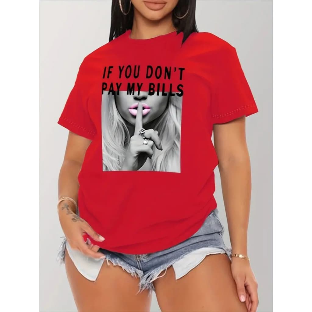 Camiseta Estampada T-Shirt Feminina Algodão Camisa Unissex Regular