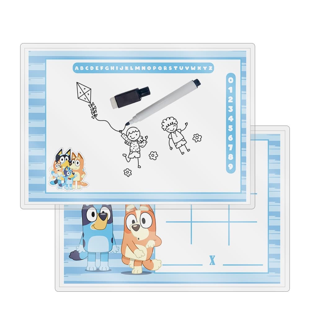kit 10 Lousa Magica Lembrancinhas No Tema Bluey e Bingo Azul ou Rosa Para Aniversario Envio imediato