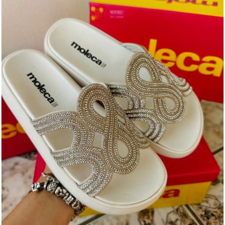 Sandália Papete Chinelo Birken Feminina Moleca Infinito 5469134