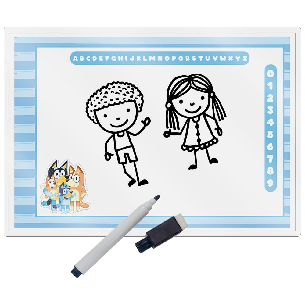 kit 15 Lousa Magica Lembrancinhas No Tema Bluey e Bingo Azul ou Rosa Para Aniversario Envio imediato