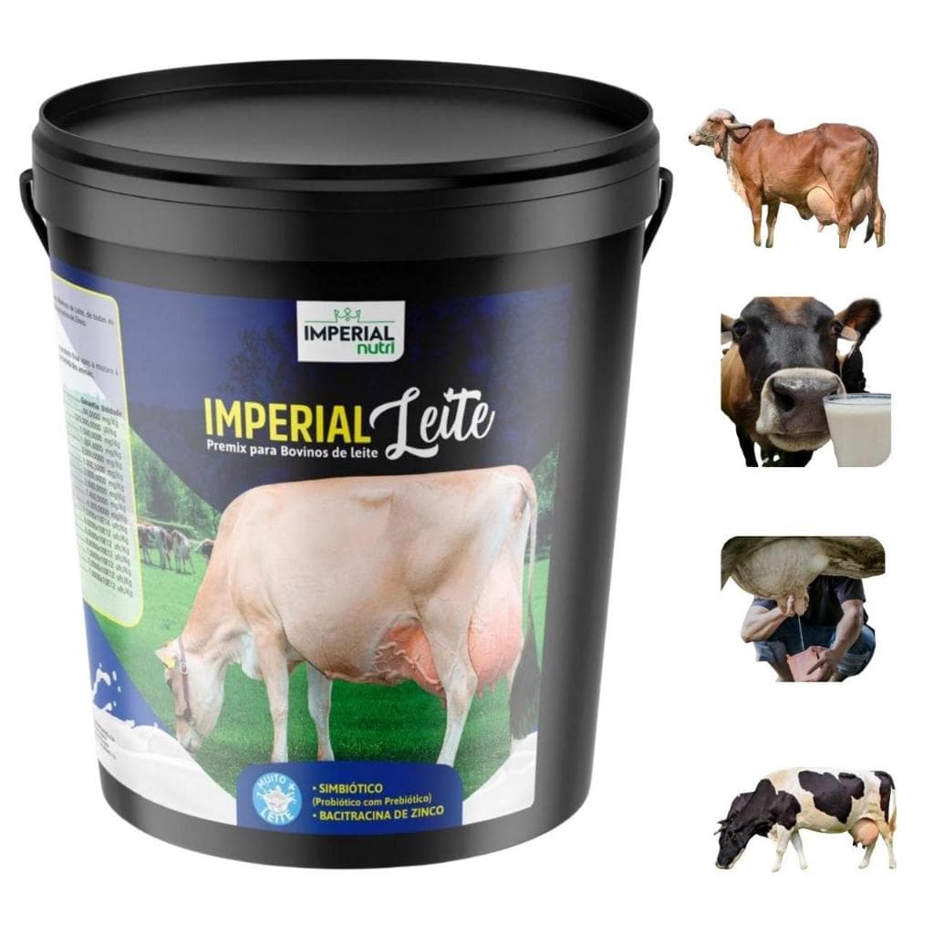 Premix Vitaminico Probiótico para aumentar Leite Vaca 10kg Imperial Leite.