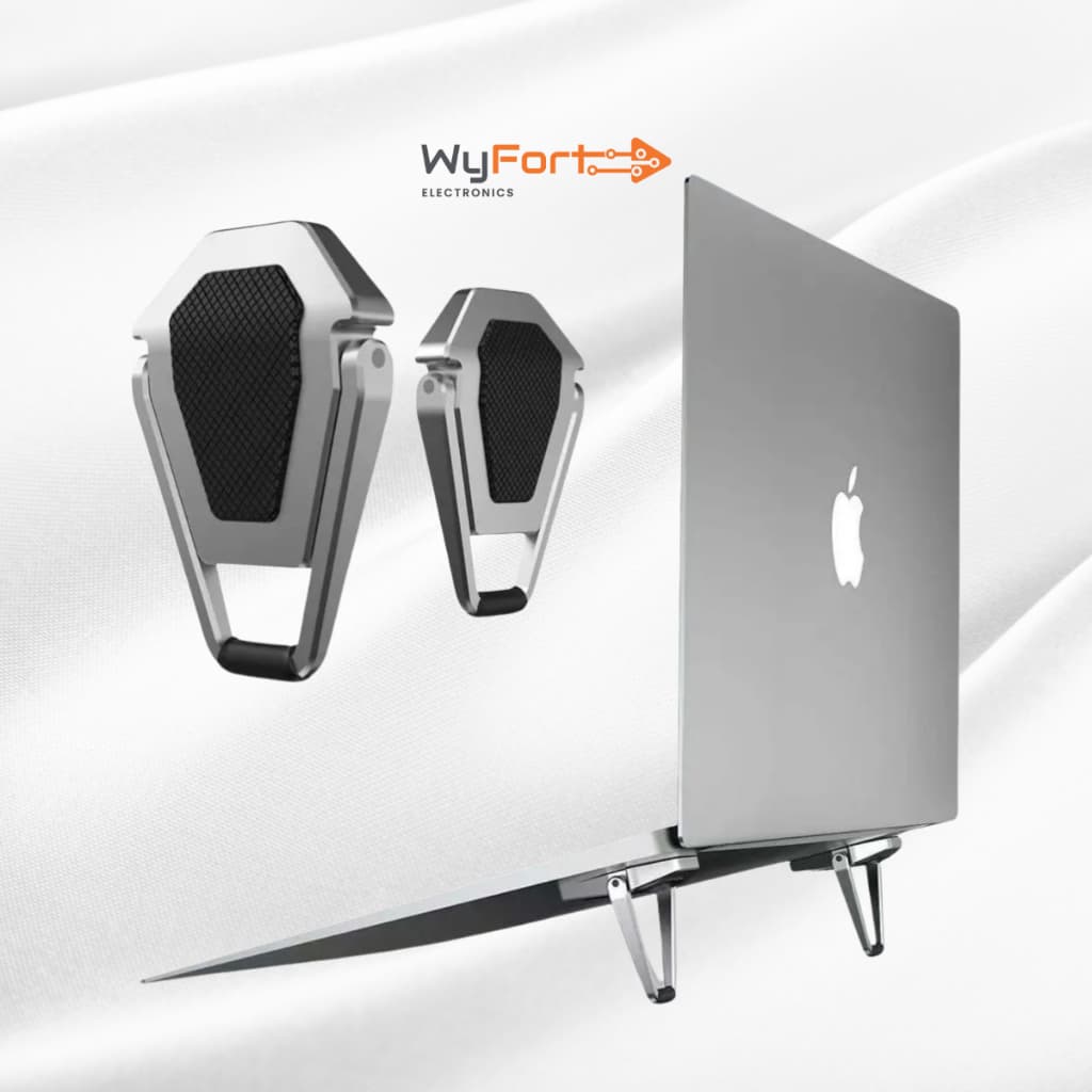 Mini Suporte para Notebook Laptop Computador iPad Universal Invisivel Ajustavel Dobravel Ergonomico