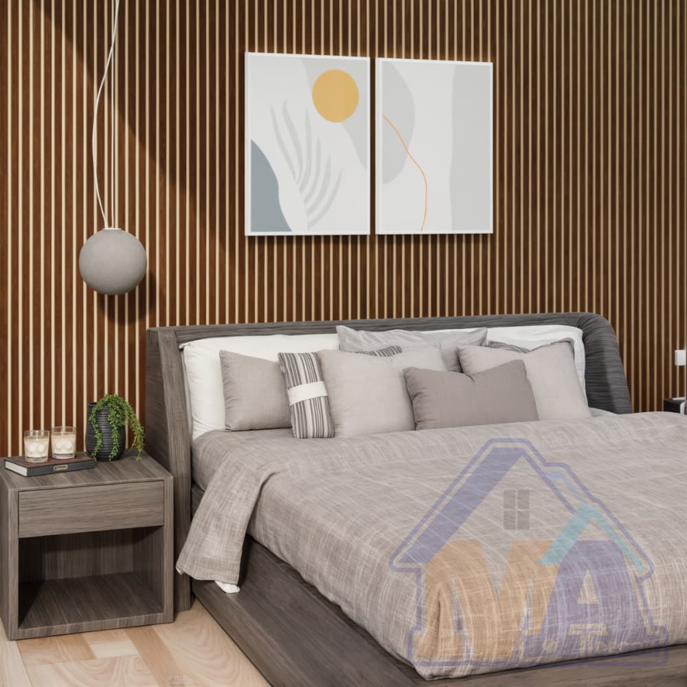 Kit até 250 Revestimento Ripado Painel Placa Decorativa MDF 45x11cm envio FULL