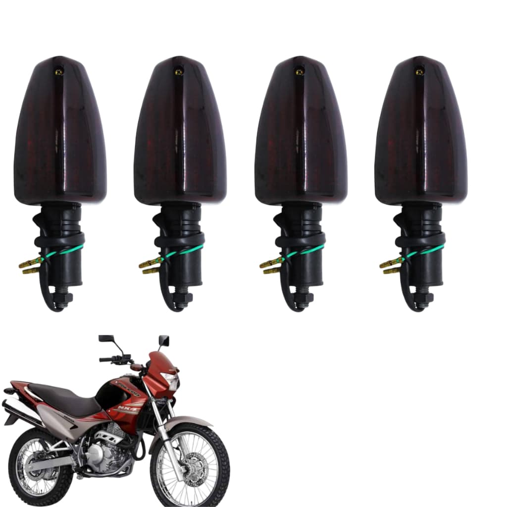 Pisca Seta Moto para Nx4 Falcon 400 Ambar Jogo Barato