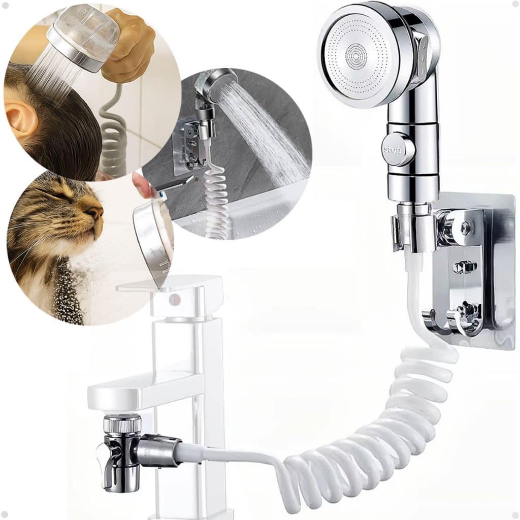 Extensor Torneira Pulverizador Bico Articulado chuveirinho Ducha Prolongador Ajustável Luxo