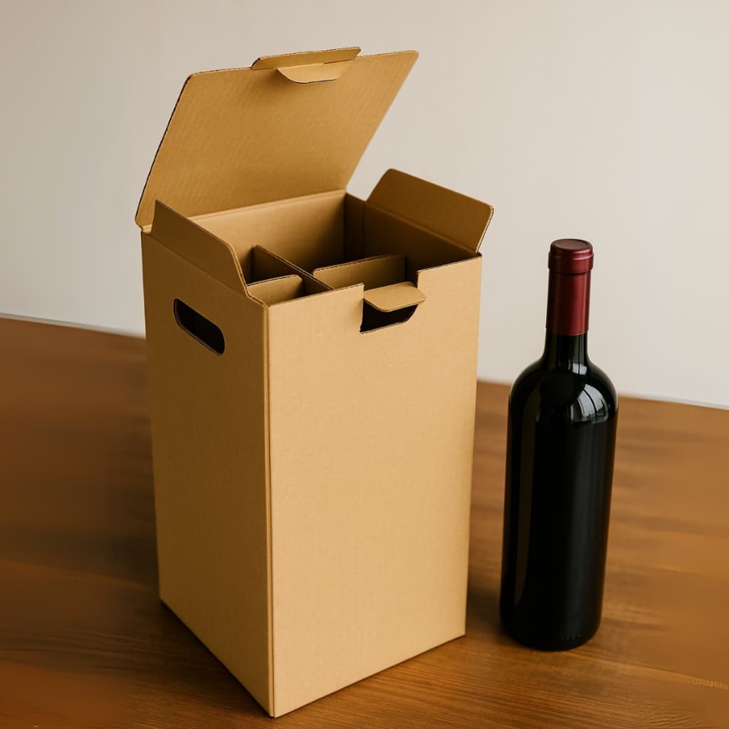 10 Caixas 16x16x35 Para 4 Garrafas de Bebidas - Embalagem Segura e Resistente