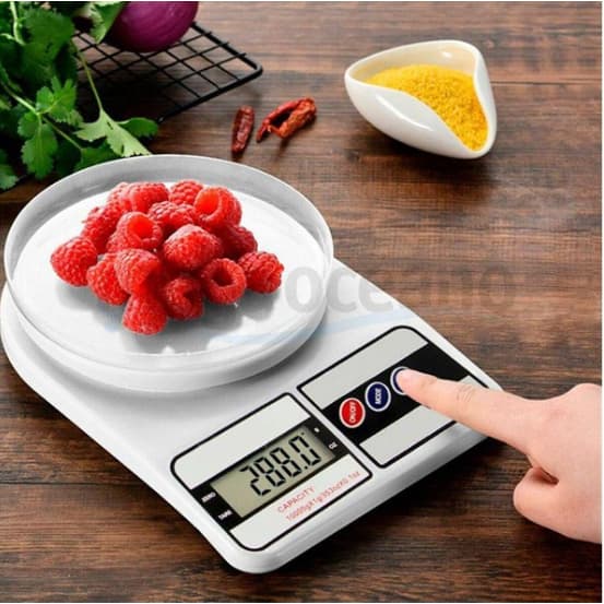 Balança Digital de Cozinha Precisão Cozinha 10kg Nutrição E Dieta, Até 10 kg, Escala 1 grama