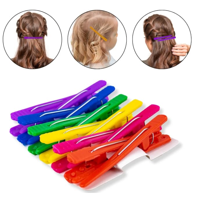 Kit 12/24/36 Bico De Pato Presilha Prendedor Jacaré Cabelo