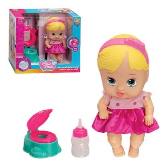 Boneca Little Dolls Alive Faz Xixi No Peniquinho - Divertoys