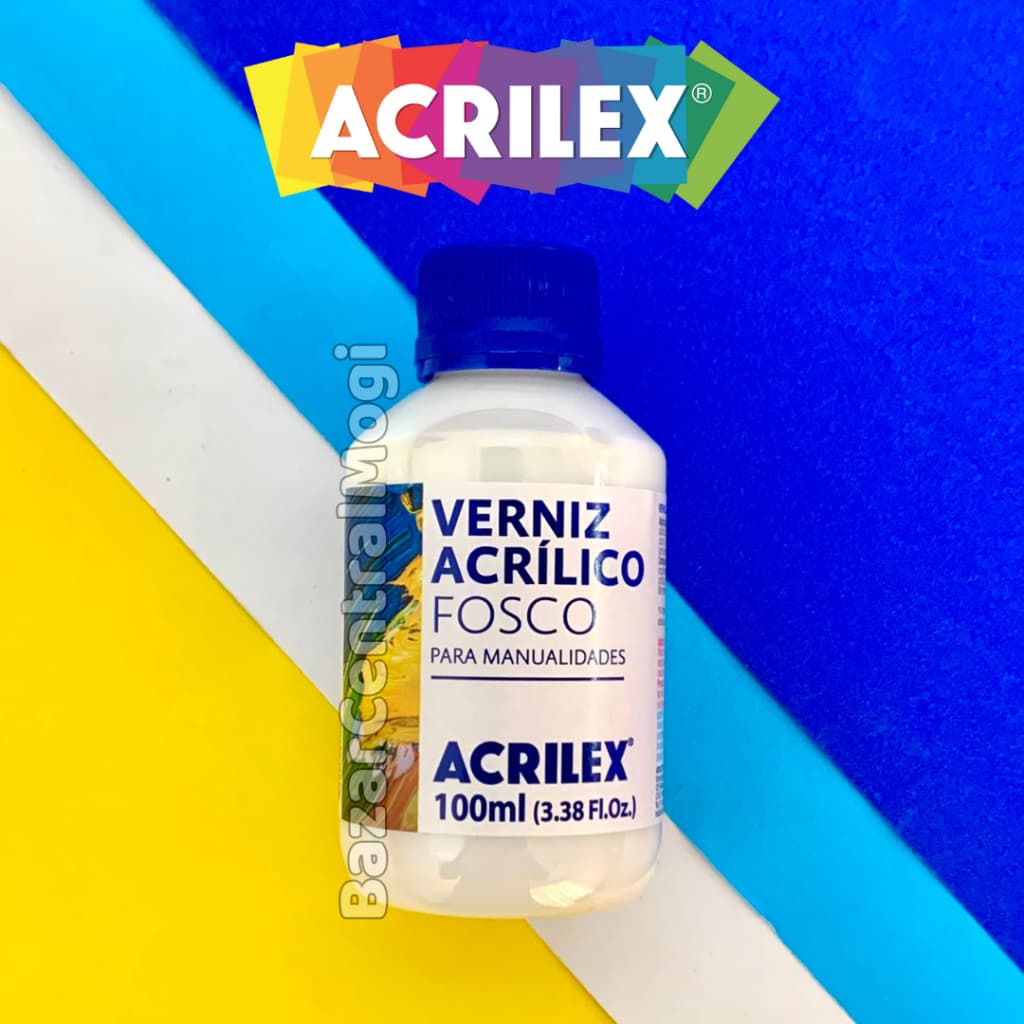 Verniz Acrílico Fosco 100ml Acrilex Incolor Solúvel