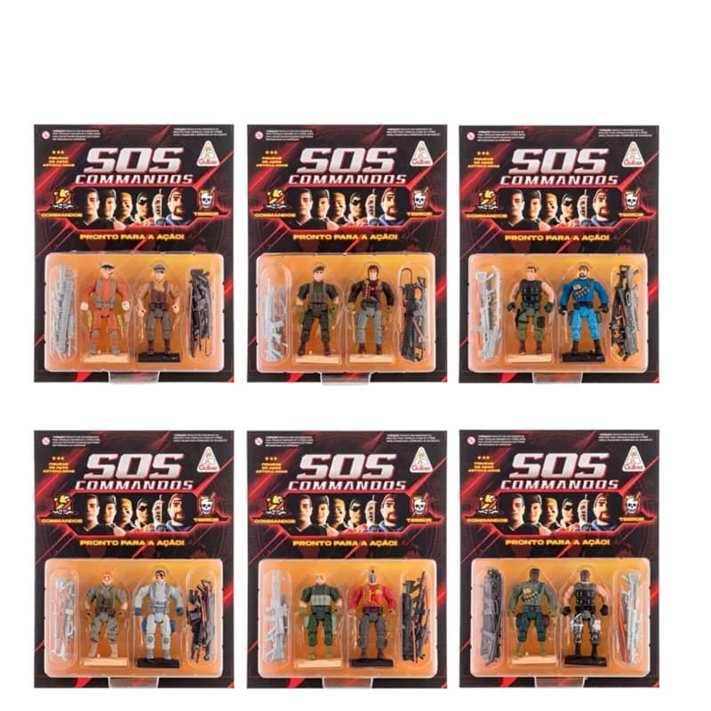 Cartelas de Boneco SOS Commandos - Gulliver