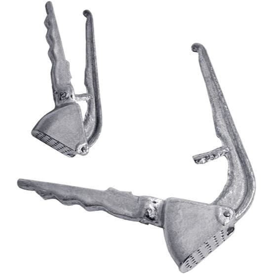 ESPREMEDOR DE ALHO DE ALUMINIO FUNDIDO GIGANTE 2 EM 1 17,5CM