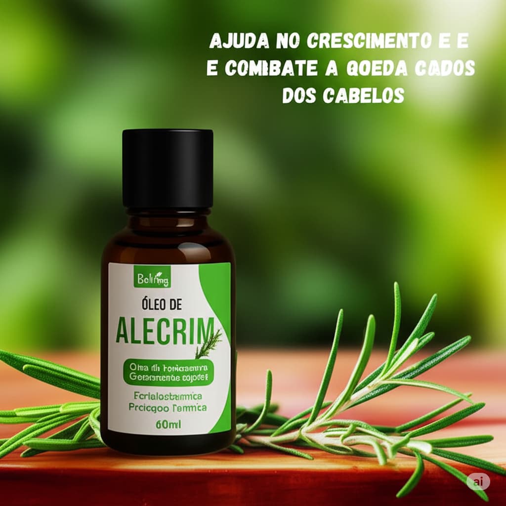Óleo de Alecrim Cresce Cabelo BelVeg 60ml