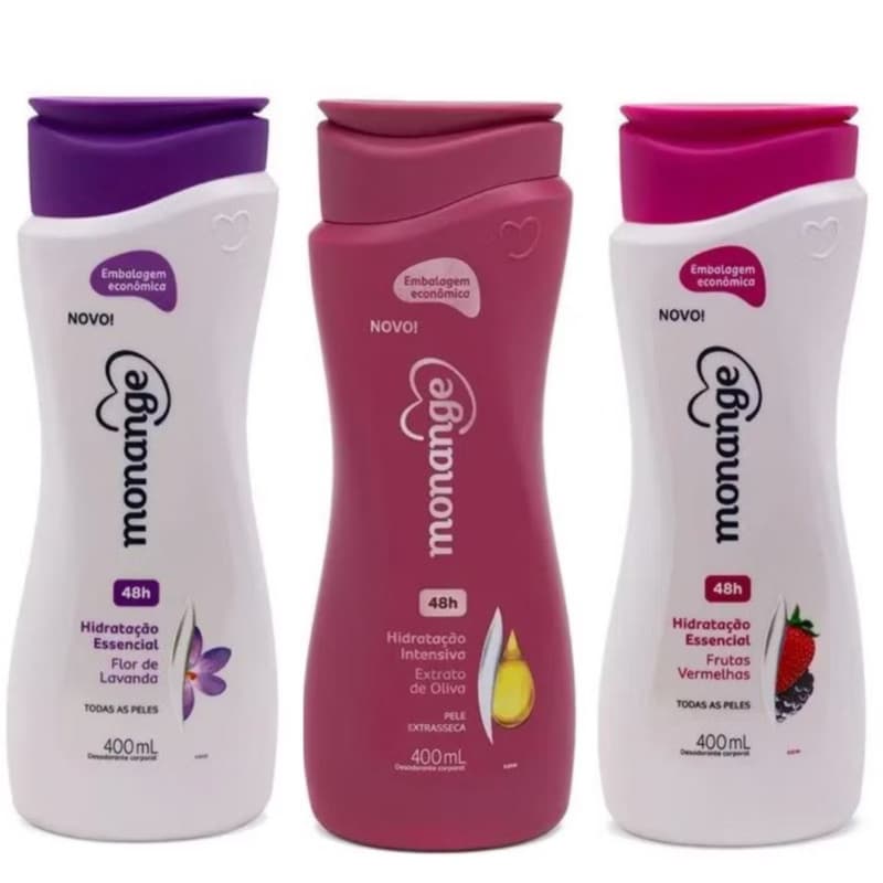 Kit Hidratante Corporal Monange 400ml