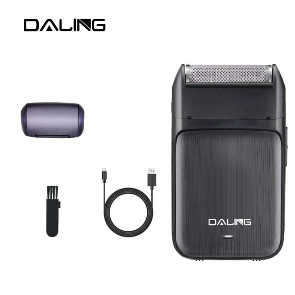 Maquina de Barbear Barbeador Lâmina Elétrico Daling Recarregável Bivolt DL-9280