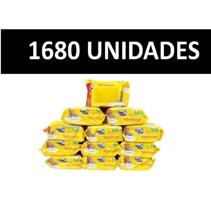 Kit Com Até 1680 Lenços Umedecidos (Upa Bebe OU Duda Baby)