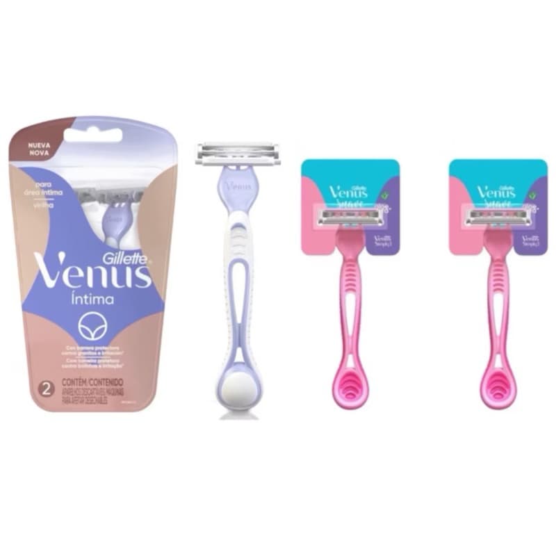 Aparelho depilatório feminino Gillette Vênus