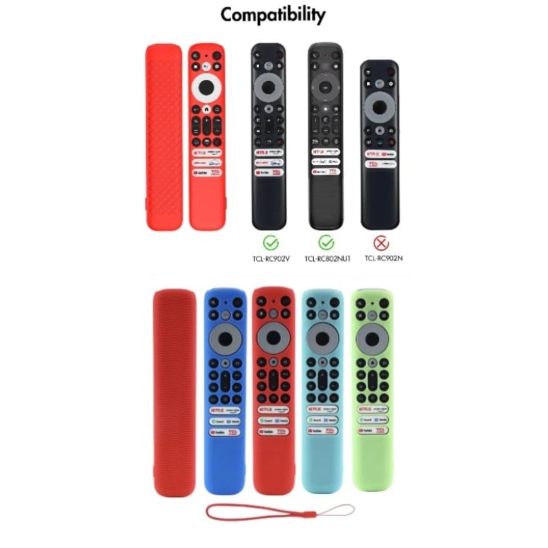 Capa Para Controle Remoto Tv Tcl Rc902v ATENÇÃO AO TAMANHO DO CONTROLE A20.6CM  / C 4.1CM / L 1.7CM