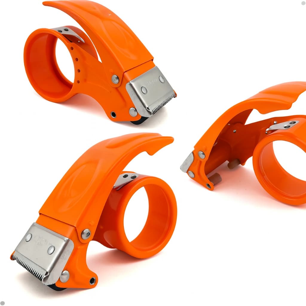 Kit 3 Suportes Dispensadores Para Fita Adesiva Grande 500m