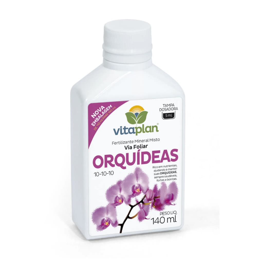 Fertilizante Adubo Orquídeas Vitaplan - 140ml - RENDE 14 LITROS