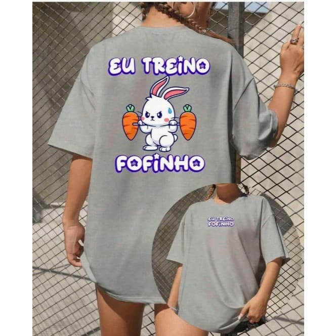 Camiseta Camisa de Academia Unissex Trevix GYM Moda Fitness 100% Algodão Blusa Treina Fofo Novidade