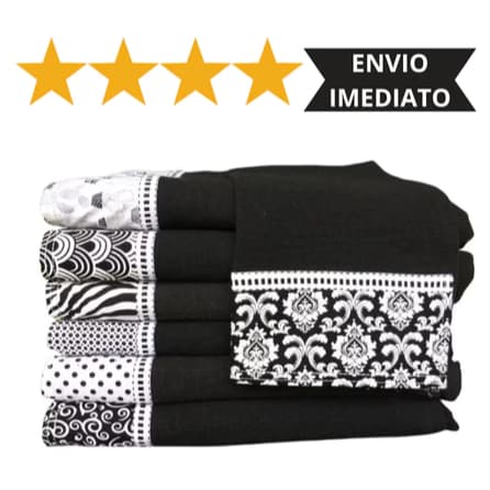 Kit Com 10 Pano de Prato Estampado Pato Melhor Preço – Algodão Barrado Tema Patinhos Coleção Cozinha 10 Unidades Promoçã