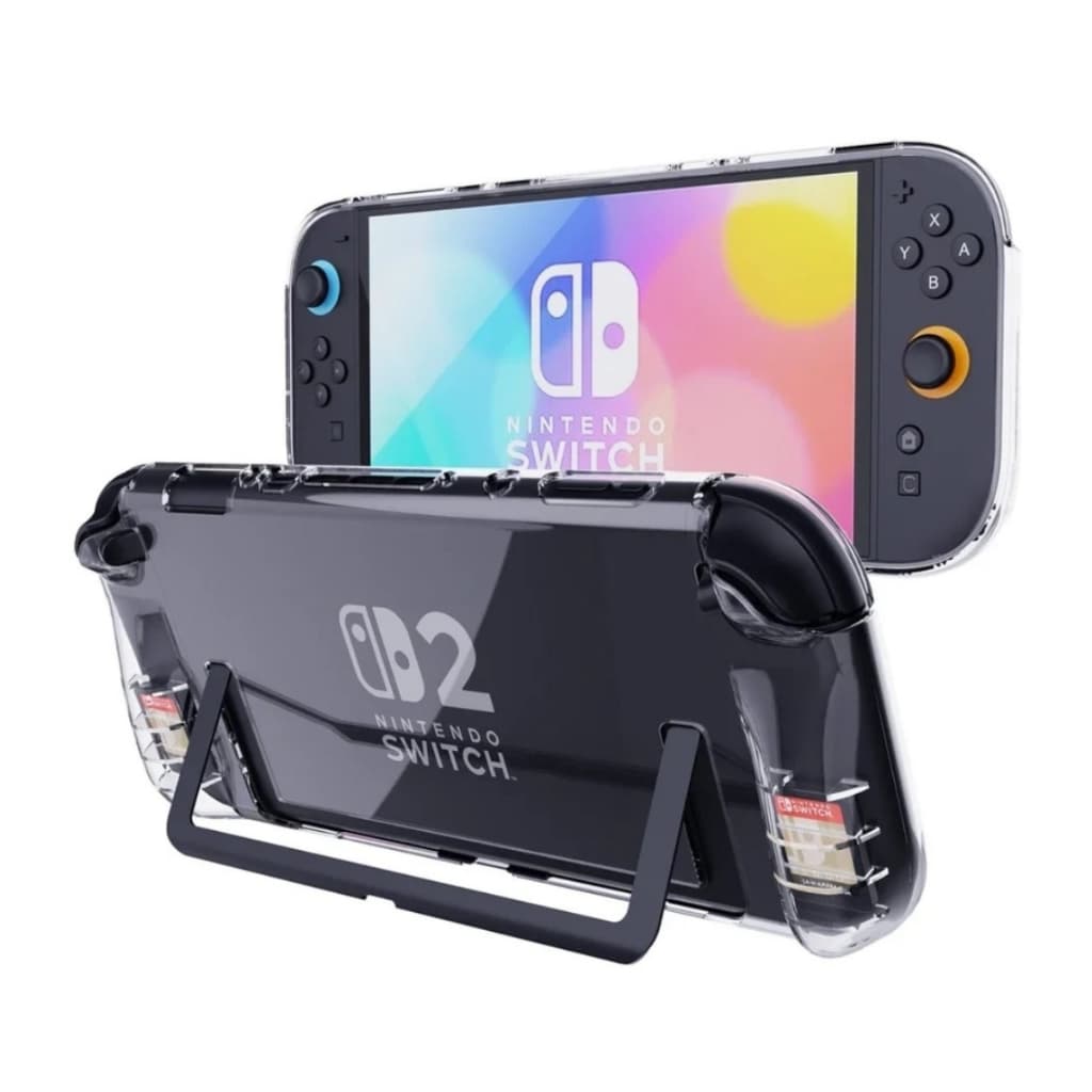 Capa Protetora De Proteção Silicone Flexível Transparente Para Nintendo Switch 2 Lançamento 2025