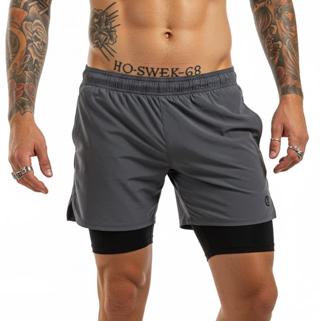 Bermuda Masculina Fitness  para Academia Forrada
