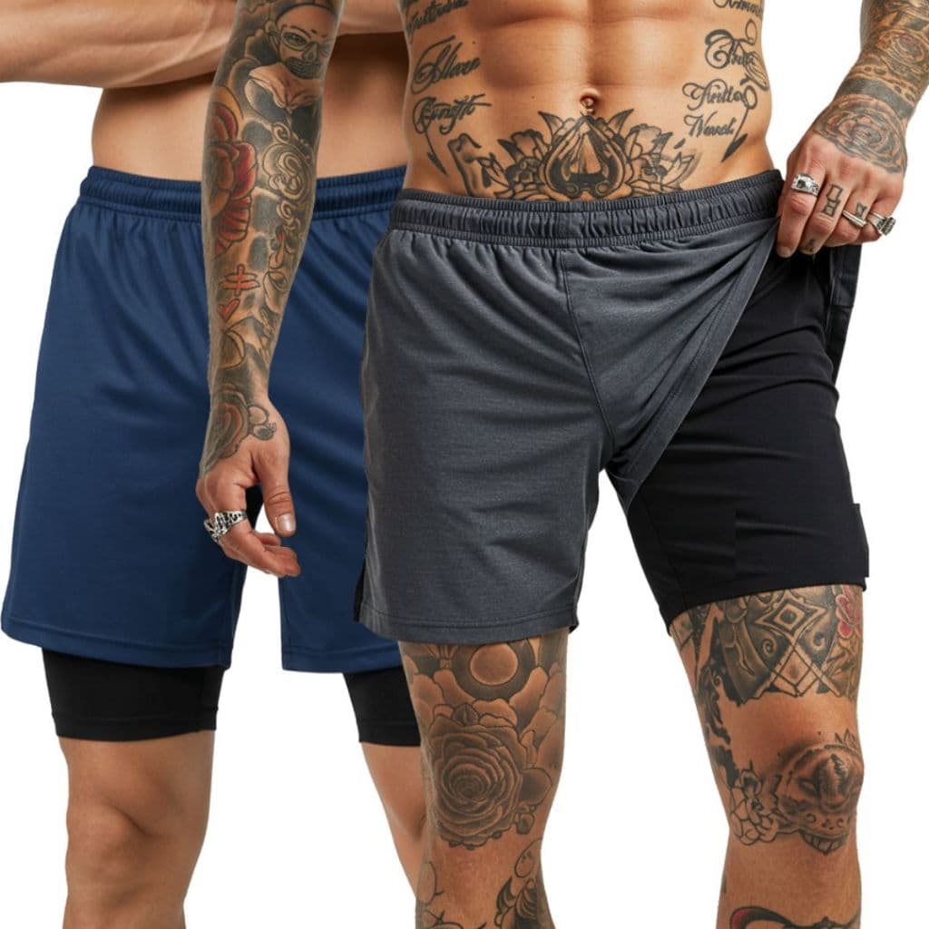 Bermuda BÁSICA 2 em 1 Masculina Corrida e Academia