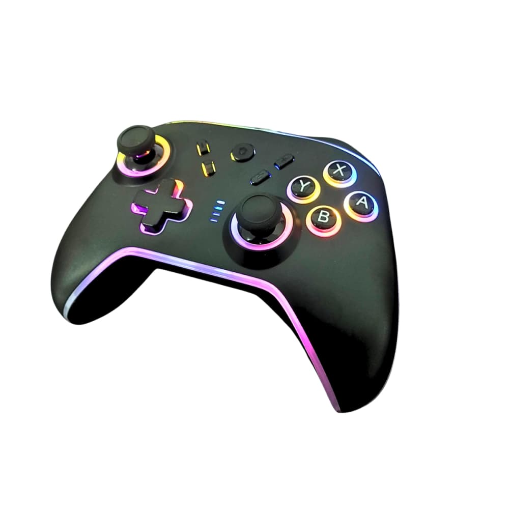 Controle Gamer Bluetooth com Luz LED para Celular PC Tablet Console Manete Joystick Sem Fio