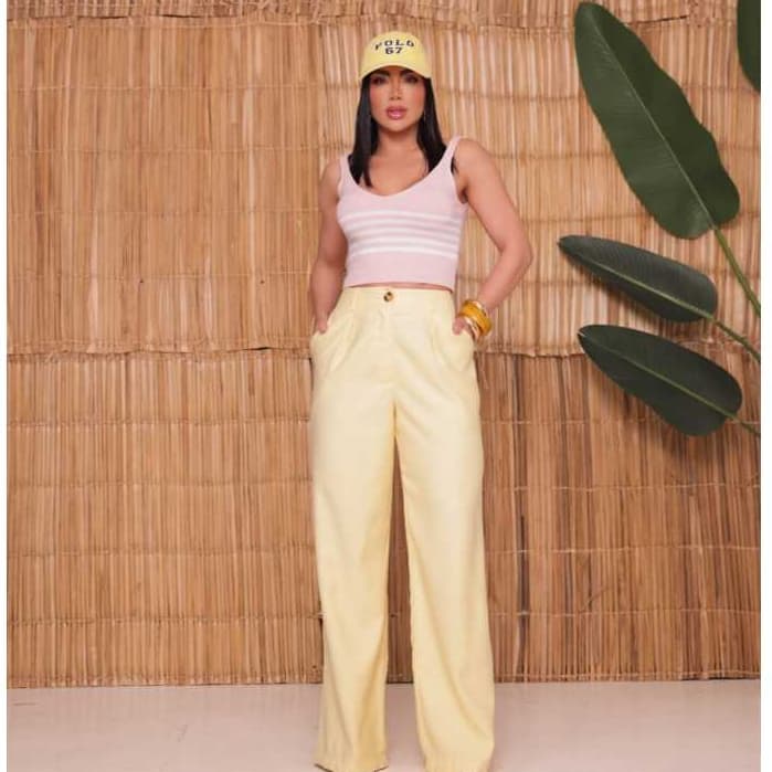 Calça Pantalona social -Moderna Elegante