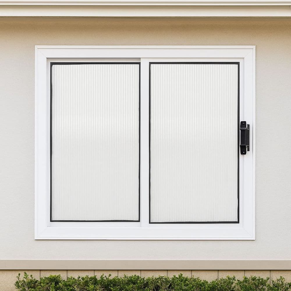 Vitro Duas Folhas Basculante Lavanderias e Lavabos em Aluminio e Policarbonato A60xL60cm