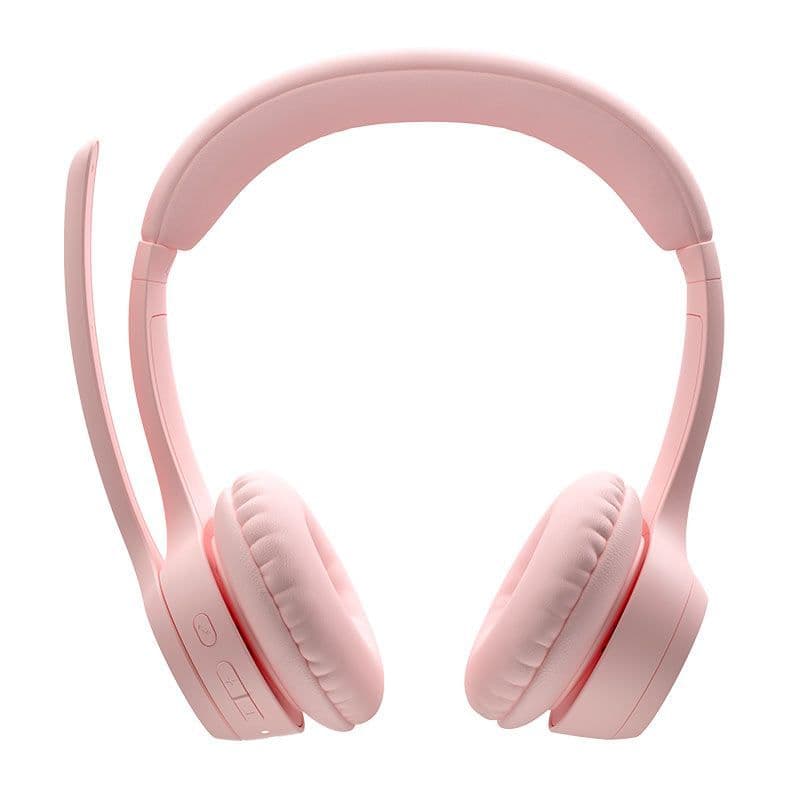 HEADSET LOGITECH ZONE 300 SEM FIO COM MICROFONE BLUETOOTH REGARREGAVEL VIA USB-C ROSA