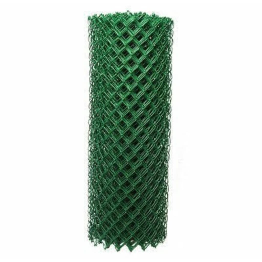 TELA GALVANIZADA REVESTIDA COM PVC VERDE FIO 16 - 2,30 MM MALHA 5 X 5 CM ROLO 10 METROS X 1,20 METRO