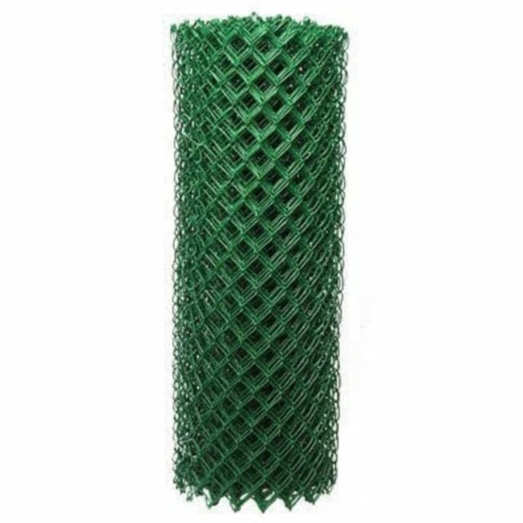TELA GALVANIZADA REVESTIDA COM PVC VERDE FIO 16 - 2,30 MM MALHA 5 X 5 CM ROLO 10 METROS X 1,00 METRO