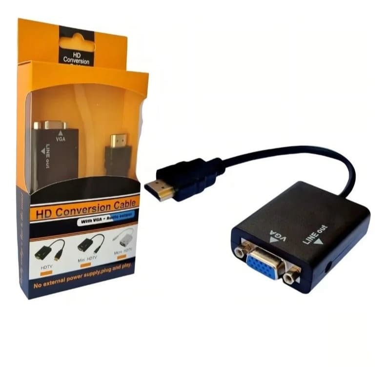 Conversor Adaptador HDMI Macho Para VGA Fêmea - 15682