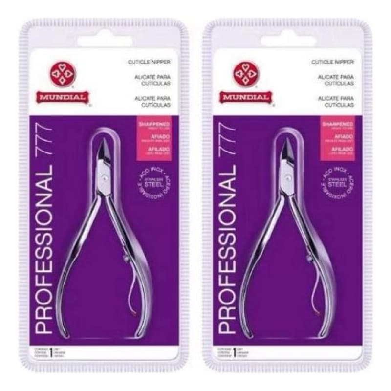 2 Kits Alicates de Cutícula 777 Profissional Mundial