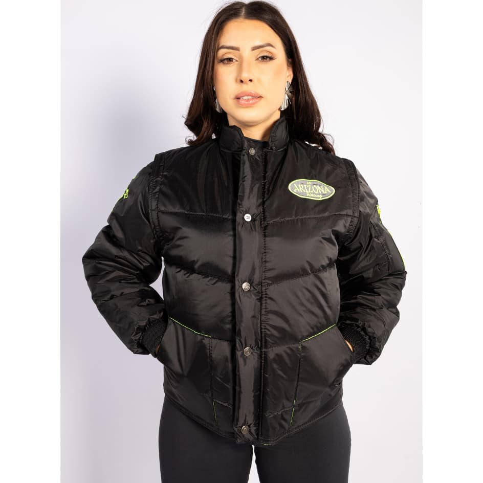 Jaqueta Refletiva Feminina verde limão Arizona racing