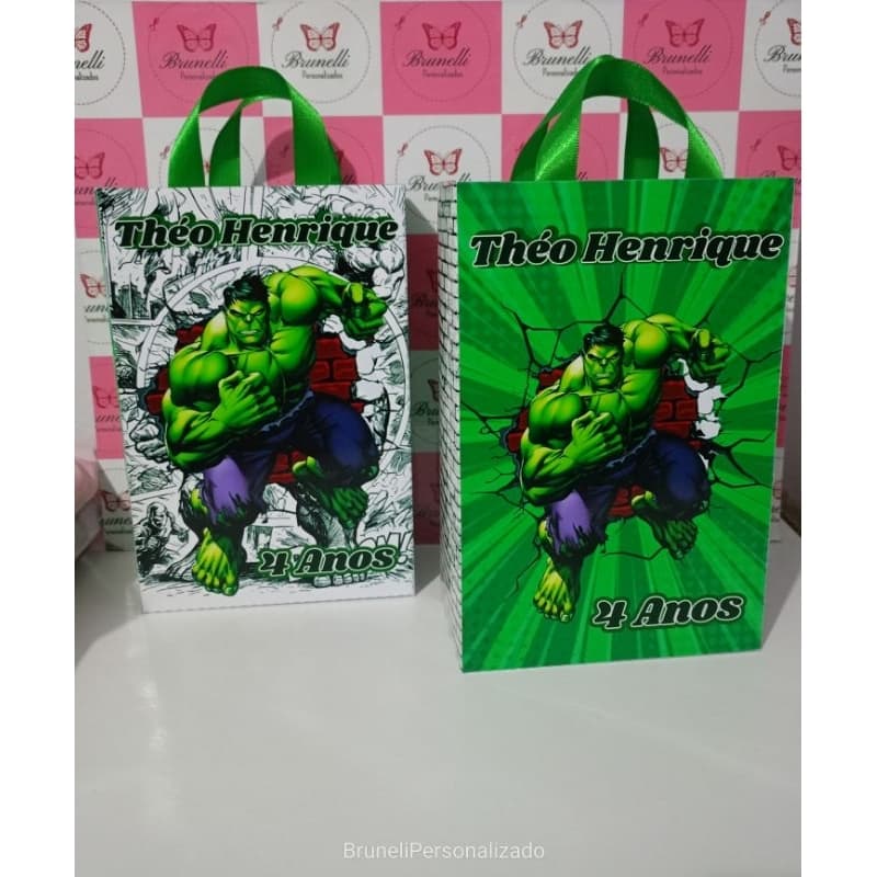 Sacolinhas Surpresa Incrivel Hulk Personalizada 10Un.