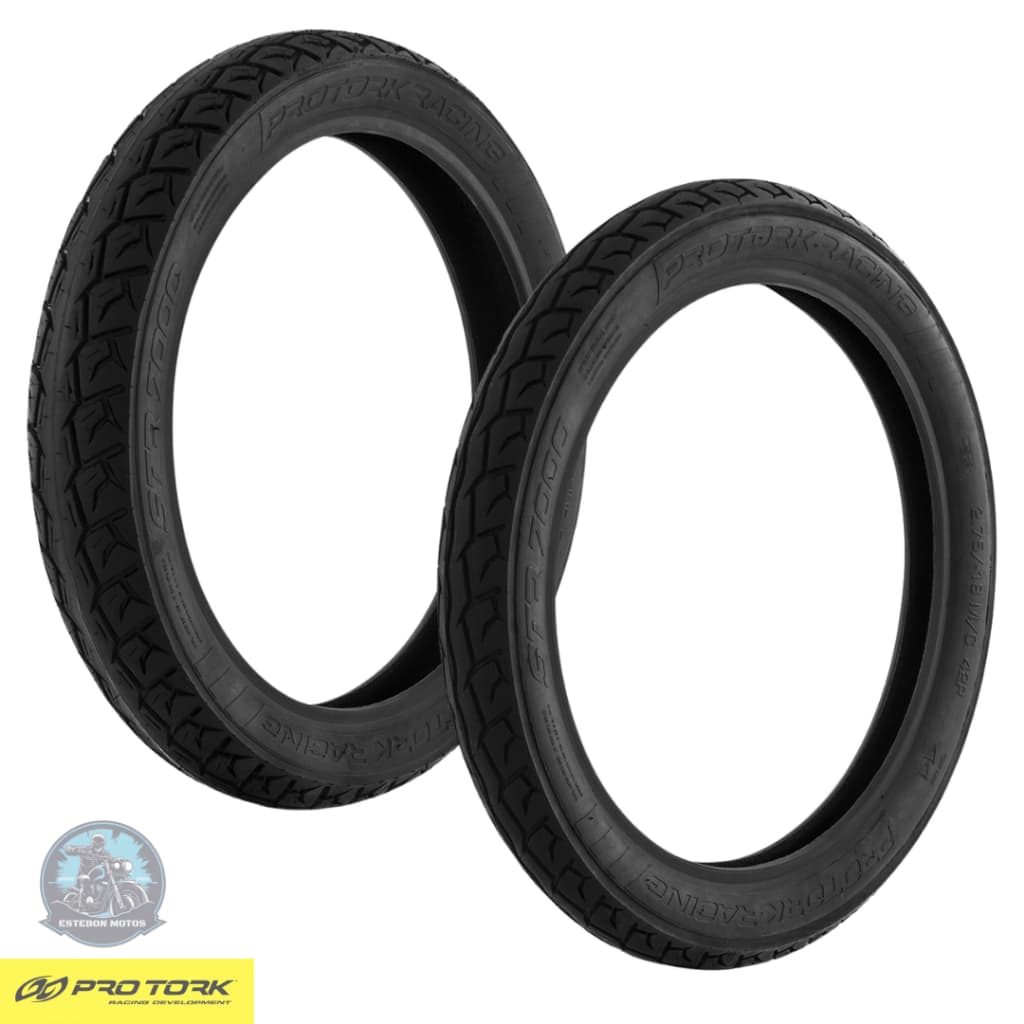 Par Pneu Novo 90/90-18 + 2.75-18 Flashtyre Ybr Titan Cg 125 150 160 Nacional Dianteiro / Traseiro