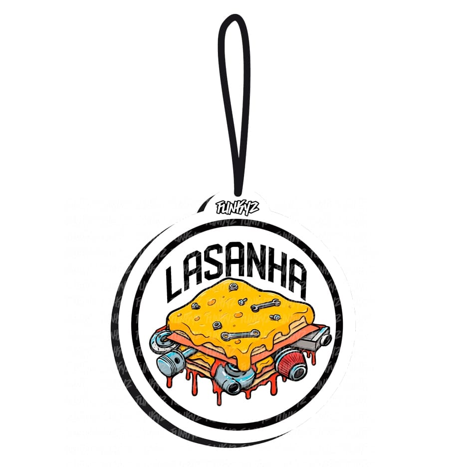 Aromatizante Lasanha Automotiva (Cheirinho de Carro Tipo Little Tree) Funkyz