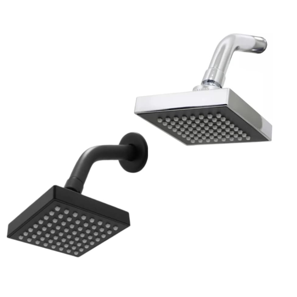 Chuveiro Ducha 10x10 Articulado Parede Quadrado Soft Jato Concentrado Para Área Externa e Interna