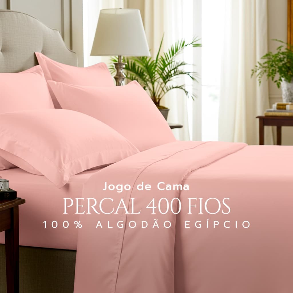 400 Fios de Maciez Jogo Casal 100% Algodão Egípcio 3 pçs
