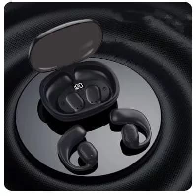 Fone de Ouvido Sem Fio Bluetooth com Condução Óssea/Compacto e Leve/Resistente a Água/Tipo-C