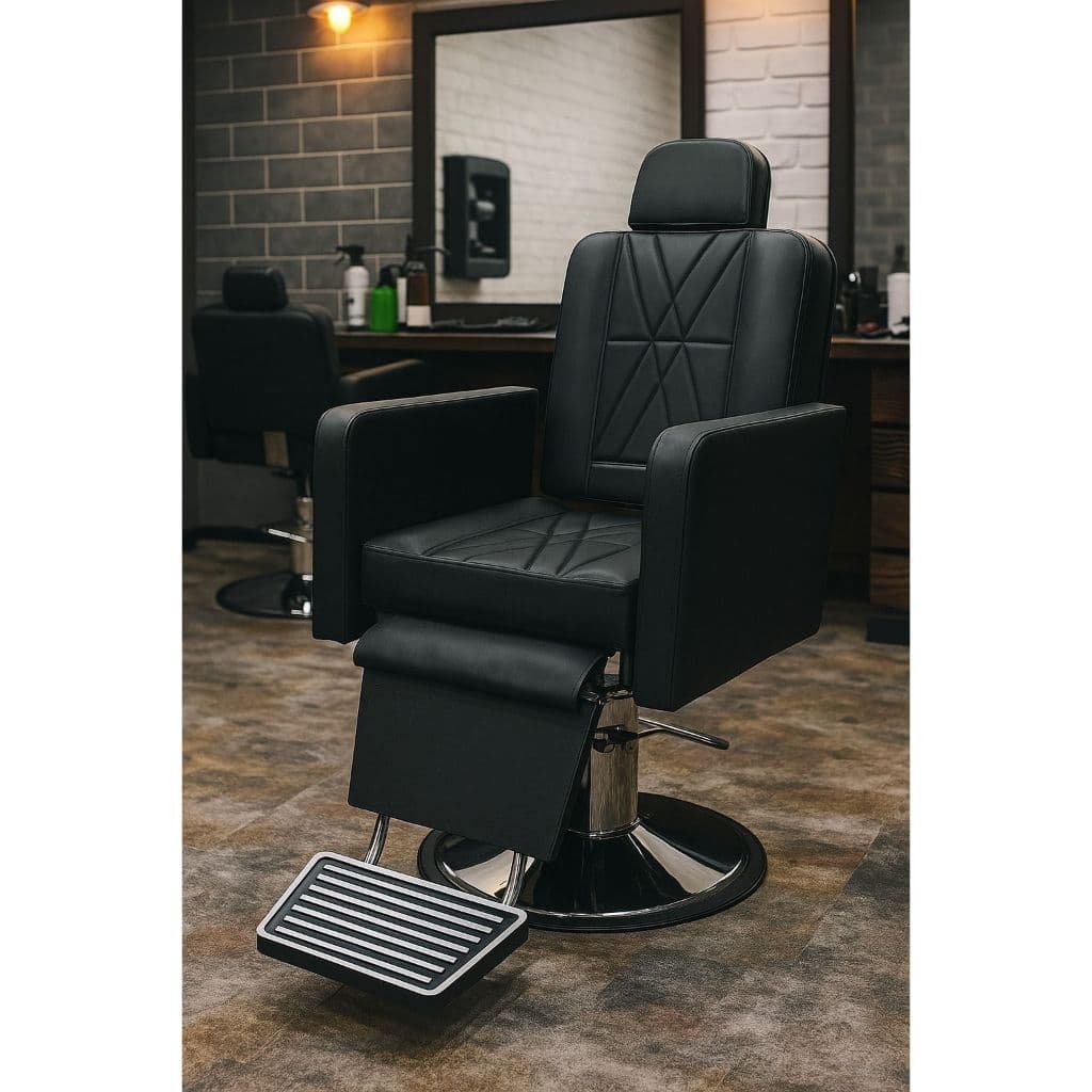 poltrona cadeira para barbearia reclinável lótus