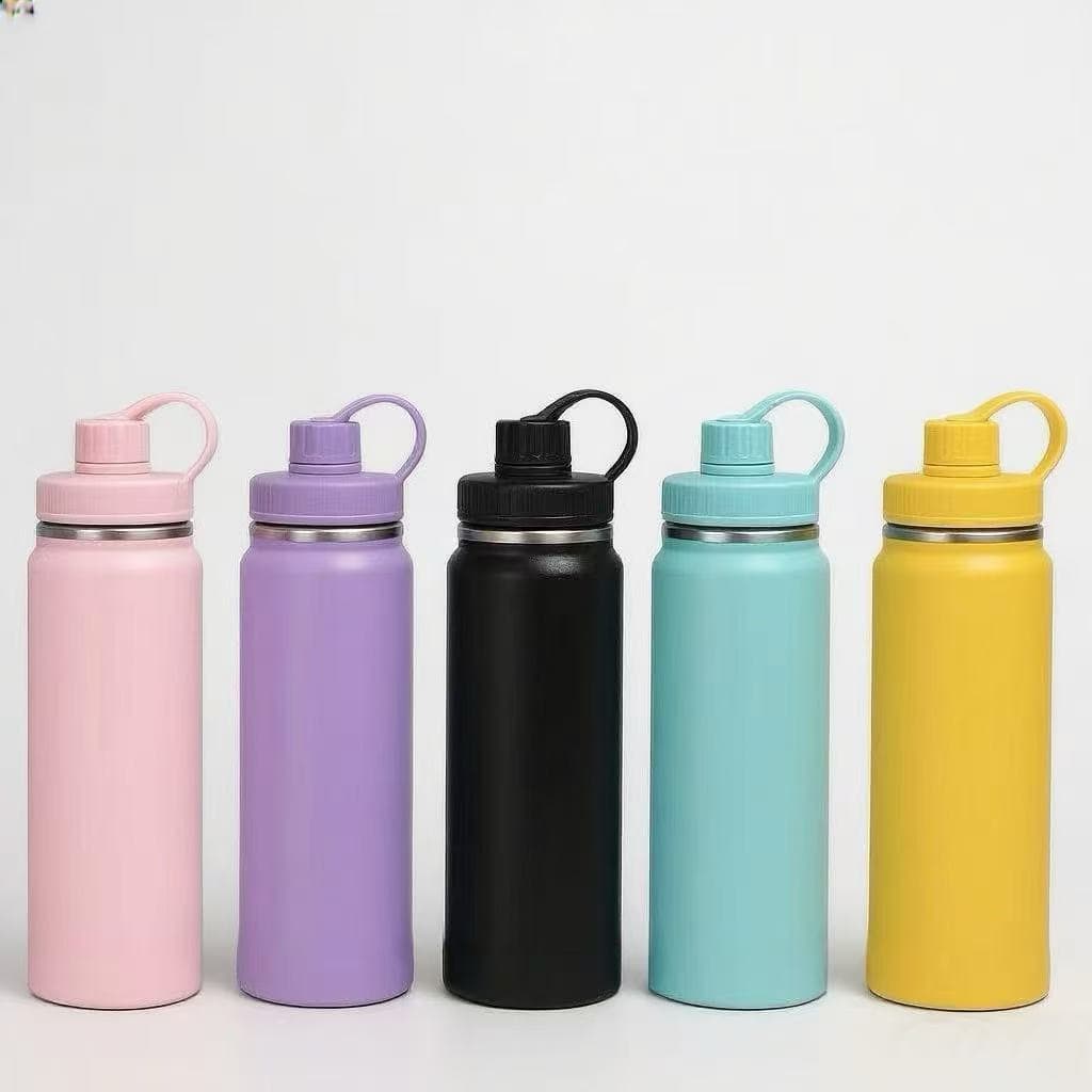 Garrafa Térmica com CAPA Protetora 1000ml  Espacial Quente & Frio Com Isolamento De Inox Grande Capacidade
