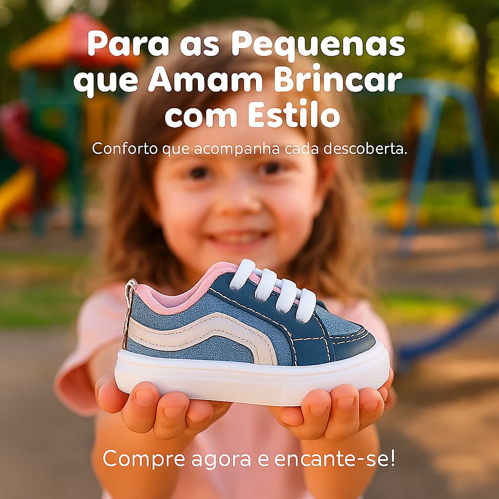 V/S Tênis Infantil Menina Leve e Moderno do 20 ao 27 Envio Rápido Oferta Especial!